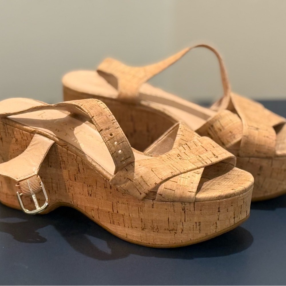 Kate Spade Women's Tan Platform Sandals